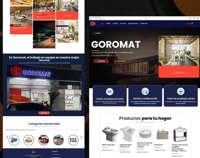 Sitio web de Goromat