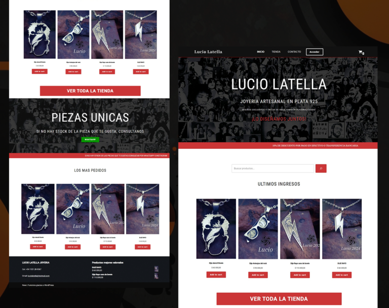 Sitio web de Lucio Latella
