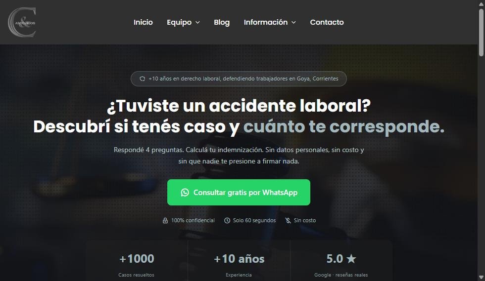 Web de Candia & Asociados