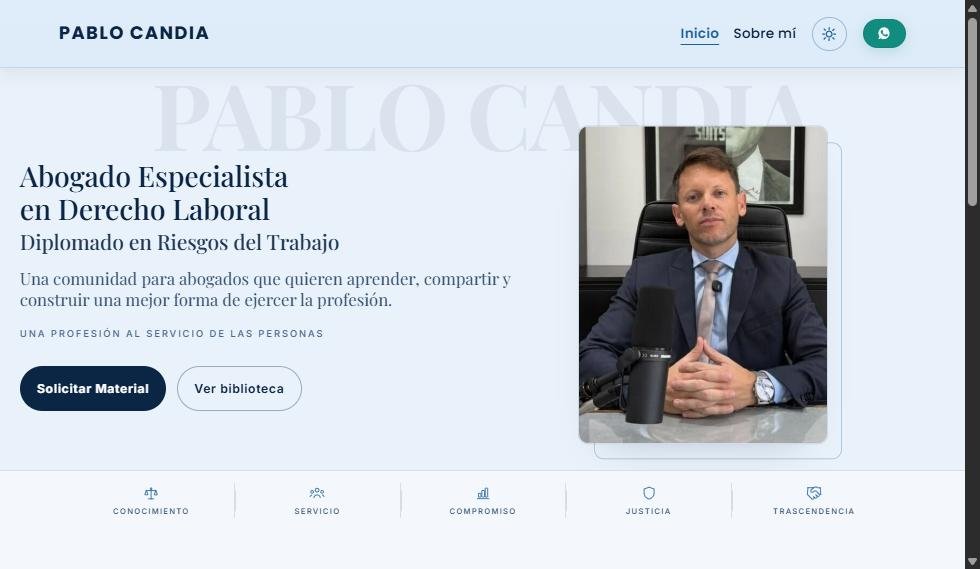 Web de Pablo Candia